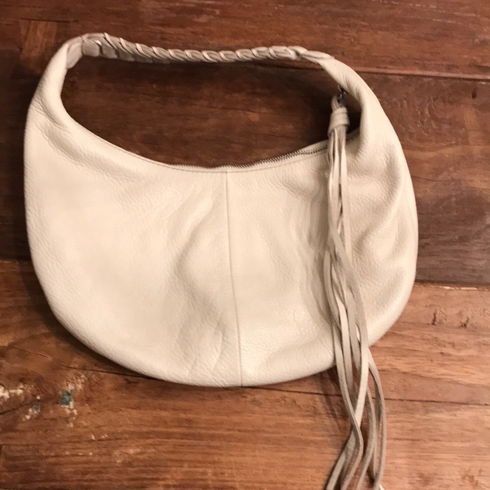 Banana republic white leather hobo purse